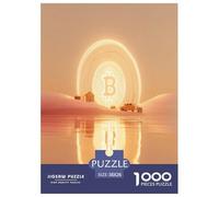 Bitcoin Puzzles Imposible,desafío para Adultos BTC Juego Educativo 1000 Piezas Obra De Arte De Juego De para Adultos Y Niños A Partir De 12 Años 38x26cm/1000pcs