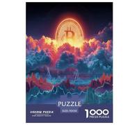 Bitcoin Rompecabezas Imposible,desafío for Adults BTC Juego Educativo 1000 Piezas Obra De Arte De Juego De para Adultos Y Niños A Partir De 12 Años 70x50cm/1000pcs