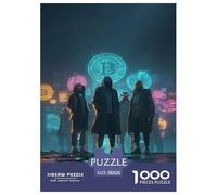 Bitcoin Rompecabezas Imposible,desafío para Adultos BTC Entretenimiento Creativo 1000 Piezas Obra De Arte De Juego De para Adultos Y Niños A Partir De 12 Años 38x26cm/1000pcs