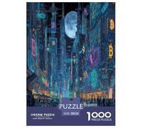 Bitcoin Rompecabezas Imposible,desafío para Adultos BTC Juego Educativo 1000 Piezas Obra De Arte De Juego De para Adultos Y Niños A Partir De 12 Años 38x26cm/1000pcs