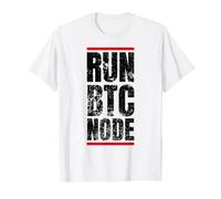 Bitcoin Run BTC Node Blockchain Crypto Camiseta