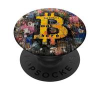 Bitcoin Satoshi estuvo aquí PopSockets PopGrip Adhesivo
