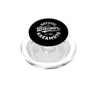 Bitcoin Satoshi Nakamoto EST 2009 Crypto Blockchain - Cartera PopSockets PopGrip para MagSafe