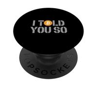Bitcoin te lo Dijo a Crypto Investor Libertad Financiera HODL PopSockets PopGrip Adhesivo