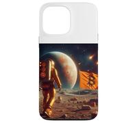 Bitcoin To The Moon Curso Astronauta Bandera Carcasa para iPhone 13 Pro Max