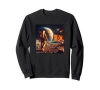 Bitcoin To The Moon Curso Astronauta Bandera Sudadera