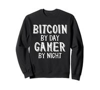 Bitcoin Trader by Day Gamer by Night Blockchain Crypto BTC Sudadera