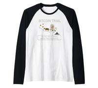 Bitcoin Trail - Volatilidad de las criptomonedas y plan financiero Camiseta Manga Raglan
