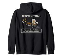 Bitcoin Trail - Volatilidad de las criptomonedas y plan financiero Sudadera con Capucha