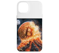 Bitcoin volcán Fuego Lava montaña Destino Carcasa para iPhone 14 Plus