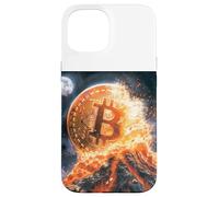 Bitcoin volcán Fuego Lava montaña Destino Carcasa para iPhone 15