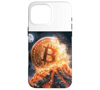 Bitcoin volcán Fuego Lava montaña Destino Carcasa para iPhone 16 Pro MAX