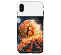 Bitcoin volcán Fuego Lava montaña Destino Carcasa para iPhone XS MAX