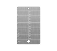 Bitcoin Wallet acero,Monedero criptomoneda para hardware Cold Wallet Backup,Bitcoin Crypto Cryptocurrency Seed Storage Compatible con todo el hardware BIP39 (individual), plata