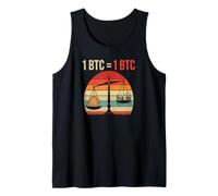 Bitcoins Valor de Igualdad 1BTC = 1BTC Dinero Libertad Bitcoin Camiseta sin Mangas