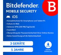 Bitdefender Mobile Security para iOS [3 dispositivos - 1 año]