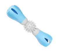 Bite And Brush - Juguete para perros | Cepillo de dientes para perros con mancuernas | Juguetes de limpieza de dientes de mascotas de goma resistente, juguetes interactivos para masticar cachorros