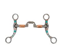 BITE CORRECCIONAL DE PISCINA EN HIERRO TRABAJADO CON RODILLOS DE COBRE Y PERLAS DE TURQUESA