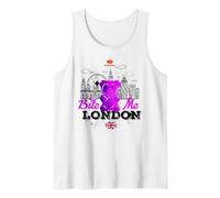 Bite Me, Cool London UK Gummy Bear Candy Art Sketch Drawing Camiseta sin Mangas