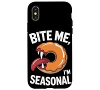 Bite Me Im Halloween de temporada Carcasa para iPhone X/XS