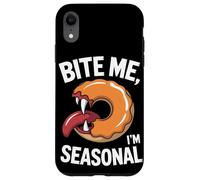 Bite Me Im Halloween de temporada Carcasa para iPhone XR