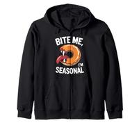 Bite Me Im Halloween de temporada Sudadera con Capucha