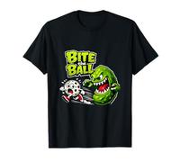 Bite The Ball Pickleball Retro Sport Divertido Gráfico Camiseta
