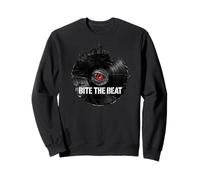 Bite The Beat Vinyl Record Eye City Hip Hop Urban Skyline Sudadera