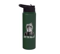 Bite The Bullet Shoebill Cigüeña Humor Stainless Steel Insulated Water Bottle