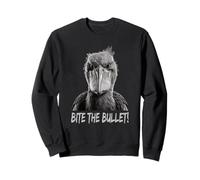 Bite The Bullet Shoebill Cigüeña Humor Sudadera
