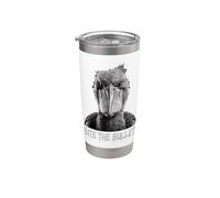 Bite The Bullet Shoebill Cigüeña Humor Vaso térmico de acero inoxidable de doble pared