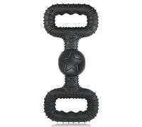 BiteKing Juguetes de Goma Natural para Perros Grandes y agresivos, reemplazo de por Vida, Juguete Resistente para Perros Grandes, Limpieza de Dientes, Color Negro