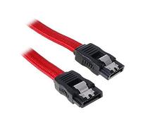 BITFENIX Cable SATA III Datos Anclajes Rojo Negro 30CM BFA-MSC-SATA330RK