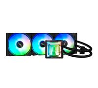 BitFenix Cube AIO ARGB - Enfriador líquido para CPU de 360 mm, radiador negro, Intel LGA1700/AMD AM5, bomba innovadora con elevación de 1.8 m/alta eficiencia 5500 RPM/silenciosa 15 DB, fabricada en
