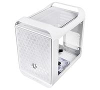 Bitfenix Funda para juegos MatX/Mini-ITX Prodigy M 2022, compatible con RTX 3090 y RX 6900 XT con montaje vertical y refrigeración por agua, vidrio templado, puerto tipo C x 1, 2x USB 3.0 blanco