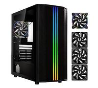 Caja BitFenix Saber Mesh BFC-SME300KKGXK-3B1A ARGB Vidrio Templado Negra