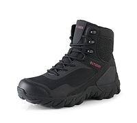 Bitiger Botas tácticas militares de 7 pulgadas transpirables y ligeras para hombre, zapatos de selva del ejército del desierto al tobillo del ejército para hombres, Wss76black, 44.5 EU