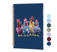 BitKan Funny Cool Chickens Spiral Notebooks900
