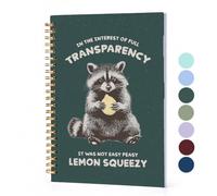 BitKan Funny Racoon Hardcover Spiral Notebook 780