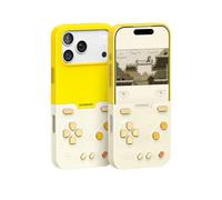 Bitmolab GAMEBABY Funda para iPhone 17 Pro MAX, Innovadora iPhone 17 Pro MAX Game Controller Case para GBA GBC NES Juegos Retro, Amarillo