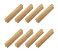 Bitray 8 tiradores de madera para cajones, armarios de cocina, muebles, aparadores, armarios, cajones, tiradores (distancia entre agujeros y agujeros: 9,6 cm)