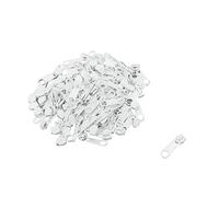 Bitray Tiradores de cremallera de repuesto #3 blancos para cinta de bobina de nailon, 100 unidades