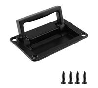 Bitray Tiradores empotrados con tornillos de montaje, caja de herramientas negra, mango empotrado para escotilla de cubierta