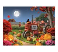 Bits and Pieces - Rompecabezas de 300 piezas para adultos - Happy Hollow - Rompecabezas de Halloween de 300 piezas grandes del artista Alan Giana