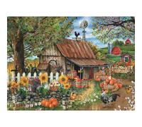 Bits and Pieces - Rompecabezas de 500 piezas para adultos - Bountiful Meadows Farm, rompecabezas grande de 500 piezas del artista Thomas Wood - 1