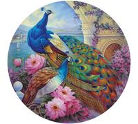 Bits and Pieces - Rompecabezas redondo de 500 piezas para adultos - Jard n maravilloso, rompecabezas grande de 500 piezas del artista Oleg Gavril