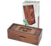 Bits and Pieces Stash su Efectivo Secreto del Enigma del Rompecabezas Caja de Madera Secreto Compartimiento Juego de Cerebro para Adultos