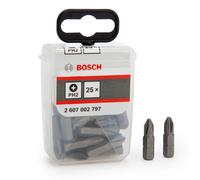 Bits De Destornillador Extra Duros PH2 Bosch 2607002797 (Paquete De 25)