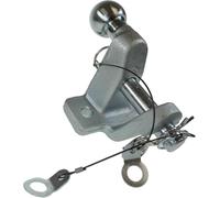 BITS4REASONS Maypole MP84 Enganche Bola y Gancho 50mm Plata Brillante y Mate - Gancho de enganche Mixto Bola y Pin 3,5T con fijación M16 y homologación E11