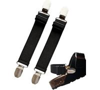 BitsFans Correas de talón para Arizona Mulas y Zuecos EVA Slide Sandalias Hombre y Mujer Zapatos Zuecos Zapatillas de Plataforma, Negro -, One Size